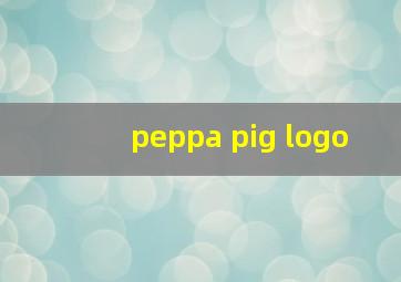 peppa pig logo